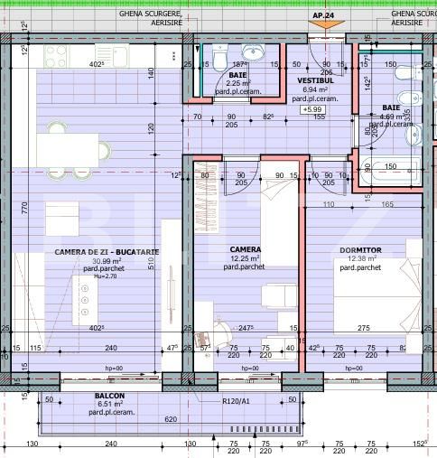 Apartament de vânzare 3 camere Tudor - 190878AV | BLITZ Târgu Mureș | Poza2