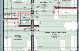 Apartament 3 camere, 66.22 mp, zona Tudor 