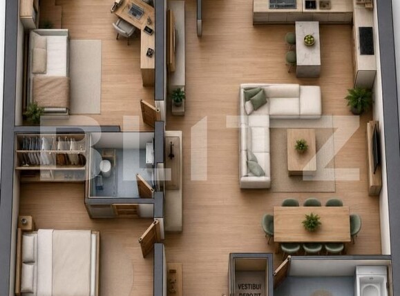 Apartament de vânzare 3 camere Tudor - 190893AV | BLITZ Târgu Mureș | Poza1
