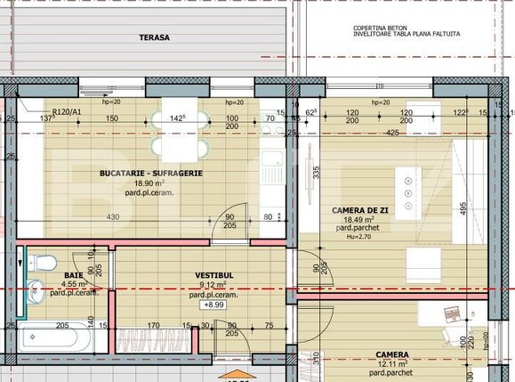 Apartament de vânzare 3 camere Tudor - 190895AV | BLITZ Târgu Mureș | Poza2