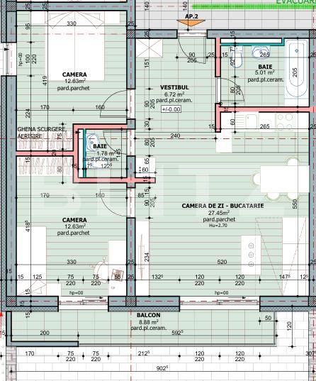Apartament de vânzare 3 camere Tudor - 190900AV | BLITZ Târgu Mureș | Poza2