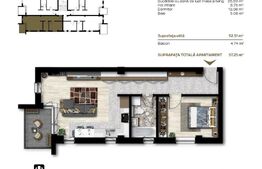 Apartamente 2 camere, 54 mp, zona Unirii