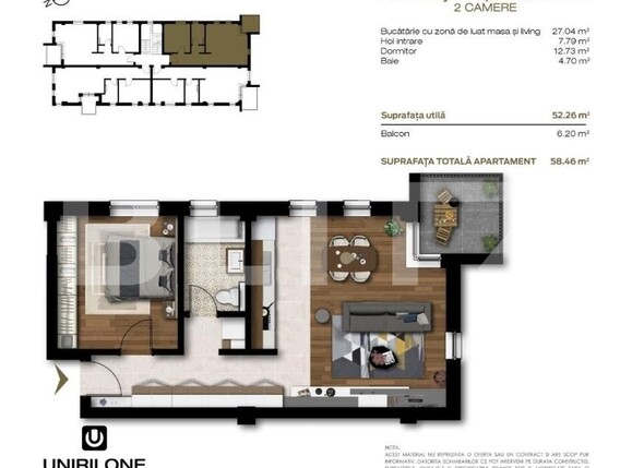 Apartament de vânzare 2 camere Unirii - 191643AV | BLITZ Târgu Mureș | Poza3