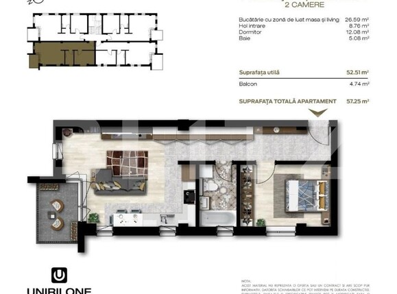 Apartament de vânzare 2 camere Unirii - 191643AV | BLITZ Târgu Mureș | Poza5