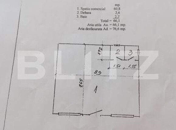 Spațiu comercial de închiriat Reghin - 200703SIC | BLITZ Târgu Mureș | Poza1