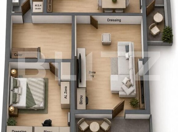 Apartament de vânzare 2 camere Tudor - 203521AV | BLITZ Târgu Mureș | Poza2