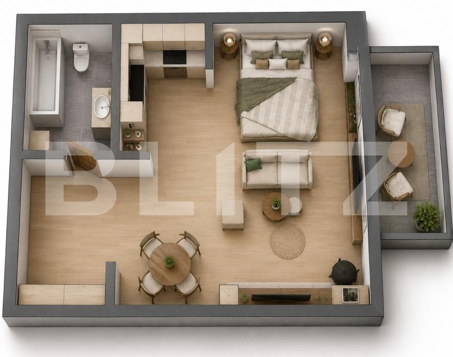 Garsonieră de vânzare Livezeni - 203522AV | BLITZ Târgu Mureș | Poza3