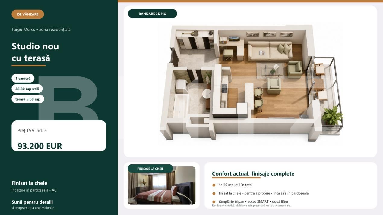 Garsonieră de vânzare Tudor - 203522AV | BLITZ Târgu Mureș | Poza2