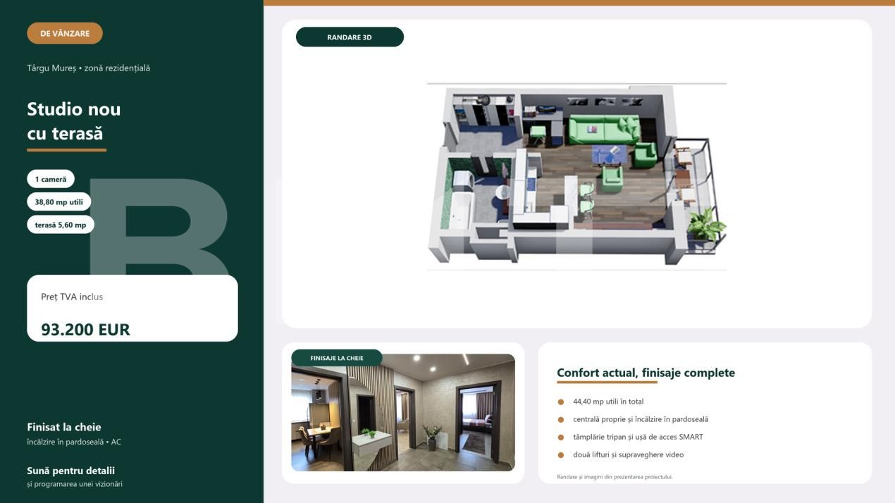 Garsonieră de vânzare Tudor - 203893AV | BLITZ Târgu Mureș | Poza2