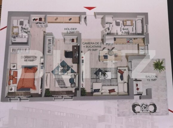Apartament de vânzare 3 camere Libertatii - 203920AV | BLITZ Târgu Mureș | Poza8