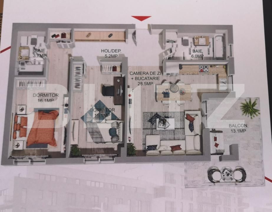 Apartament de vânzare 3 camere Libertatii - 203920AV | BLITZ Târgu Mureș | Poza8