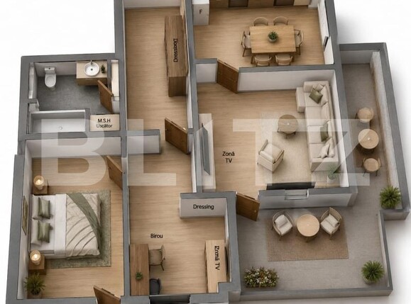 Apartament de vânzare 2 camere Tudor - 204207AV | BLITZ Târgu Mureș | Poza2