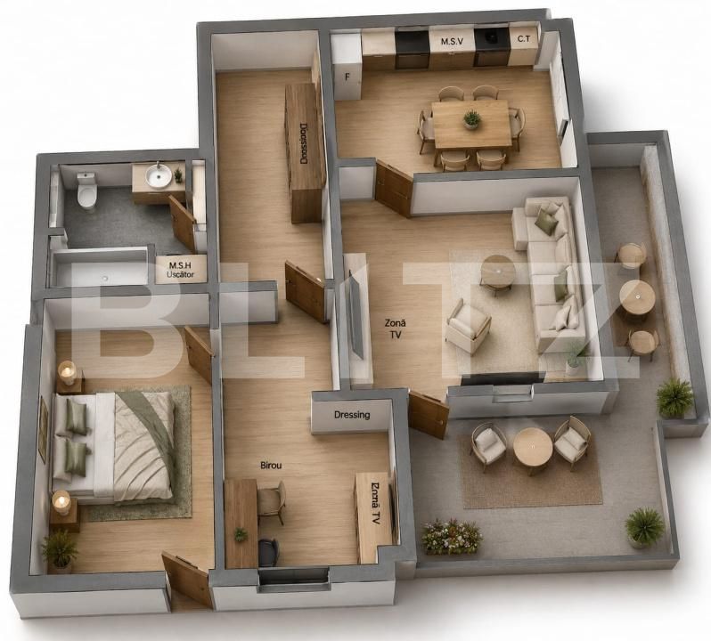 Apartament de vânzare 2 camere Tudor - 204207AV | BLITZ Târgu Mureș | Poza2