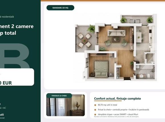 Apartament de vânzare 2 camere Tudor - 204211AV | BLITZ Târgu Mureș | Poza2
