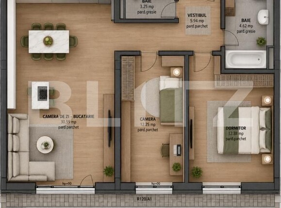 Apartament de vânzare 3 camere Tudor - 204606AV | BLITZ Târgu Mureș | Poza1