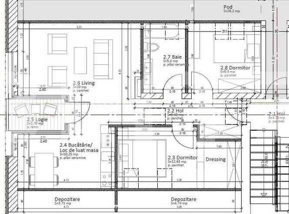 Apartament de vanzare 3 camere decomandat semifinisat Targu Mures BLITZ 73594AV | Poza3