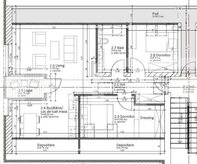 Apartament de vanzare 3 camere decomandat semifinisat Targu Mures BLITZ 73594AV | Poza3