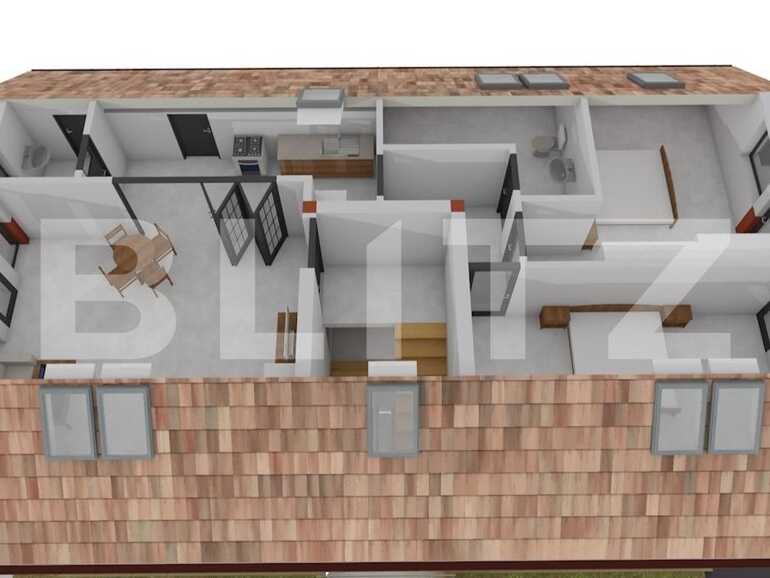 Apartament de vanzare 3 camere semifinisat decomandat - 80167AV | BLITZ Targu Mures | Poza1