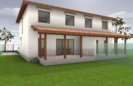 Duplex mediteranean la rosu 115 mp si 300 mp teren, Sacalaz