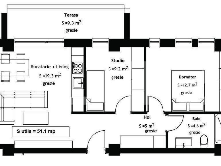 Apartament de vânzare 3 camere Giroc - 100609AV | BLITZ Timișoara | Poza1