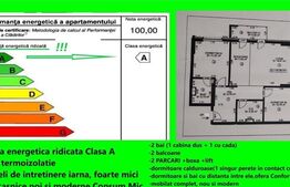 Apartament 3 camere, 68 mp, 2 balcoane, Central