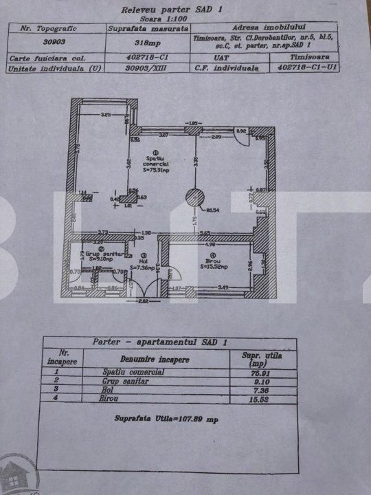 Spațiu comercial de închiriat Dorobantilor - 101445SIC | BLITZ Timișoara | Poza1