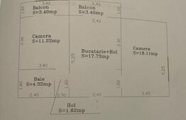 Apartament 2 camere, decomandat, 60 mp, zona Aradului