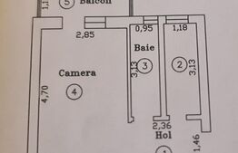 Garsoniera 27 mp, decomandat, Mircea Cel Batran
