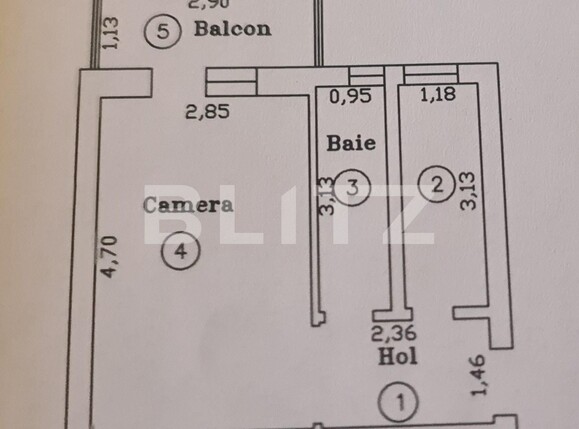 Garsonieră de vânzare Mircea cel Batran - 102330AV | BLITZ Timișoara | Poza1