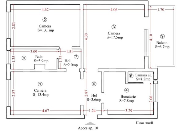 Apartament de vânzare 3 camere Spitalul Judetean - 103588AV | BLITZ Timișoara | Poza1