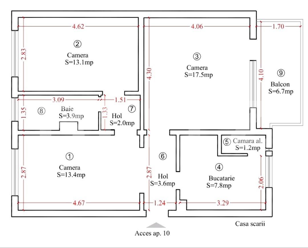Apartament de vânzare 3 camere Spitalul Judetean - 103588AV | BLITZ Timișoara | Poza1