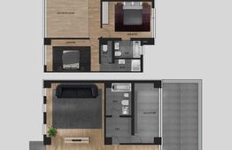 Penthouse 2 niveluri, 238 mp, terasa 48 mp, zona Soarelui