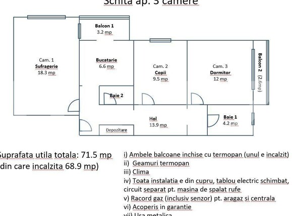 Apartament de vânzare 3 camere Dorobantilor - 104777AV | BLITZ Timișoara | Poza6