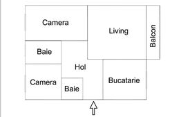 Apartament cu 3 camere, 70 mp, parter, Dambovita