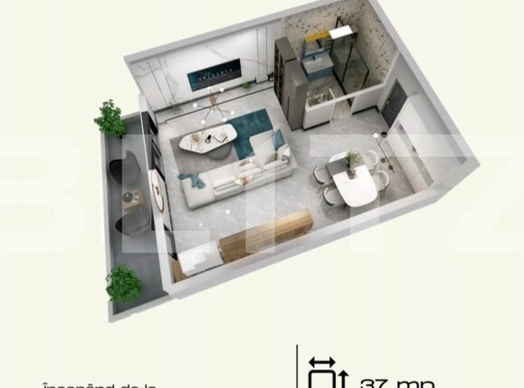 Garsonieră de vânzare Torontalului - 107092AV | BLITZ Timișoara | Poza1