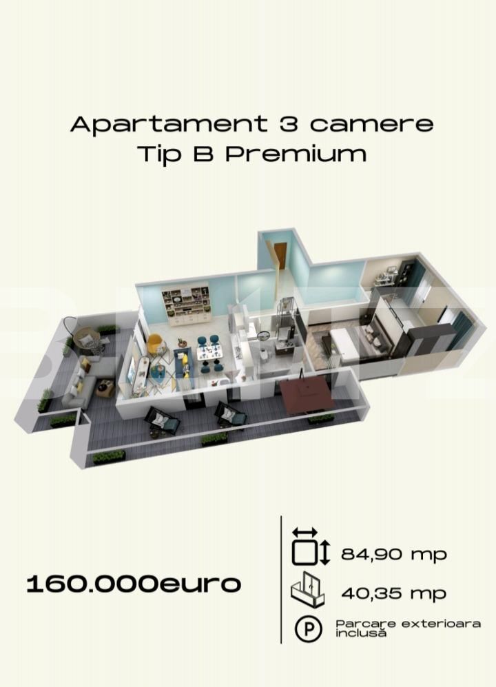 Apartament de vânzare 3 camere Torontalului - 107224AV | BLITZ Timișoara | Poza1