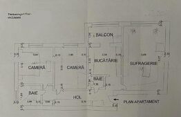 Apartament 3 camere, 64mp, zona Aradului
