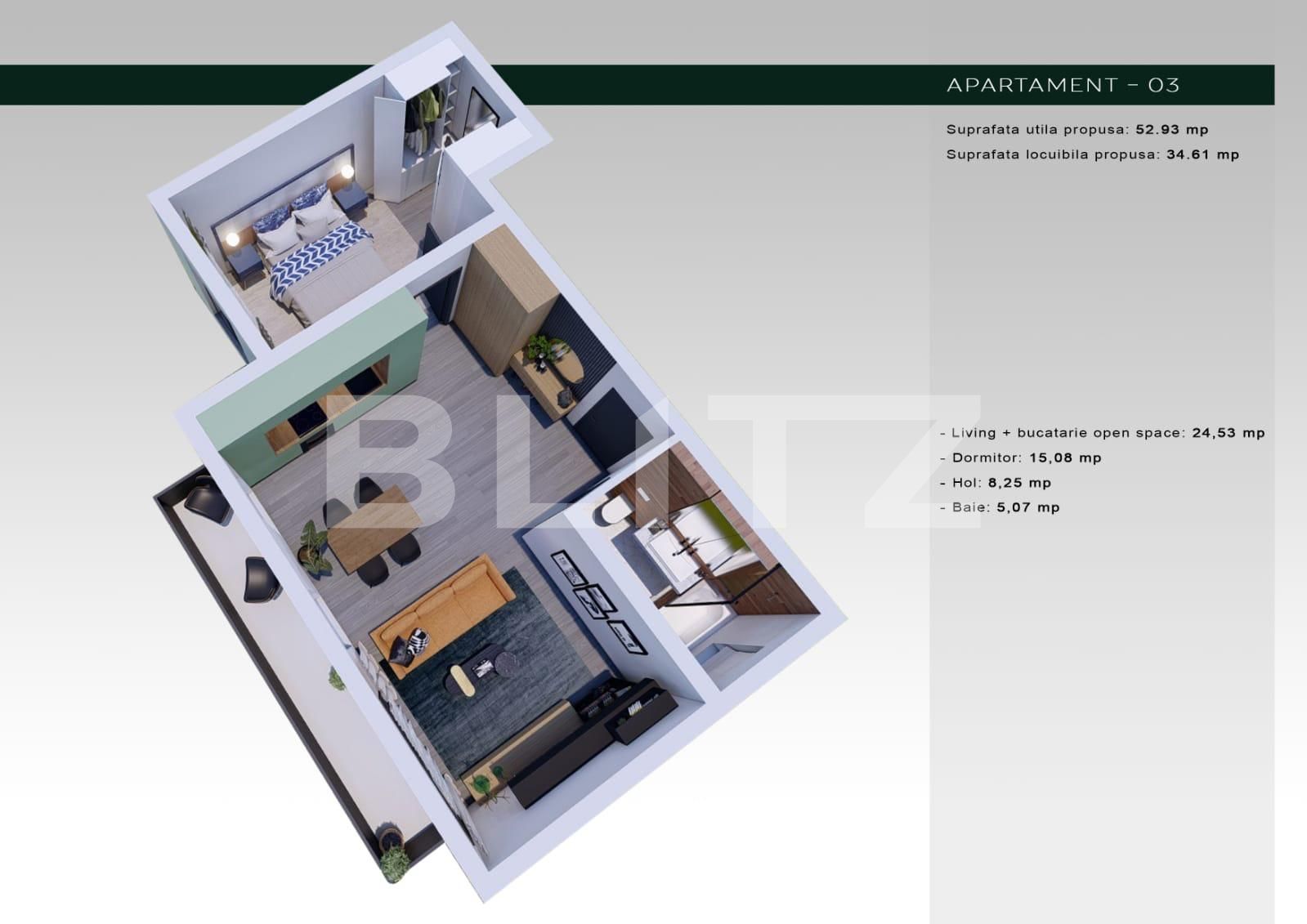 Apartament de vânzare 2 camere Ciarda Rosie - 109692AV | BLITZ Timișoara | Poza1