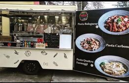 Afacere la cheie, Food-Truck cu paste in roata de parmezan