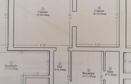 Apartament 2 camere, 68 mp, centrala gaz, zona Iosefin