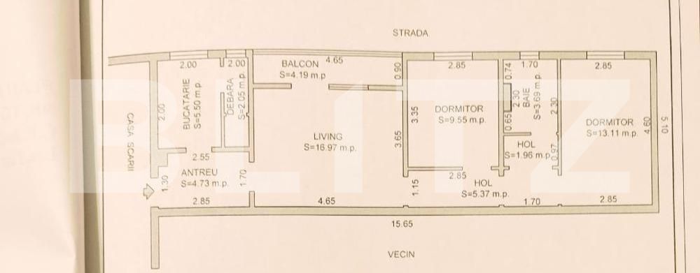 Apartament 3 camere, Sagului, in curs de renovare ,posibilitate de a alege finisajele