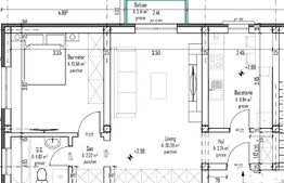Apartament cu 2 camere, 52 mp, zona Exterior-Est