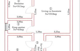 Duplex, 95 mp utili, 350 mp teren! Recas!