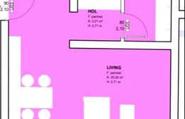 Apartament de 1 camere, 40 mp utili, Torontalului