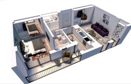 Apartament 2 camere, decomandat, 52mp utili, zona Aradului