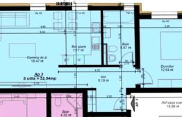 Apartament de 2 camere, 52 mp utili, zona Braytim