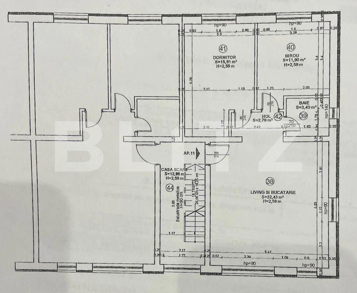 Apartament 3 camere, 67mp, Dumbravita