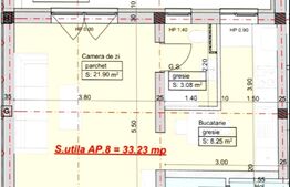 Apartament 1 camera, 33mp, zona Giroc