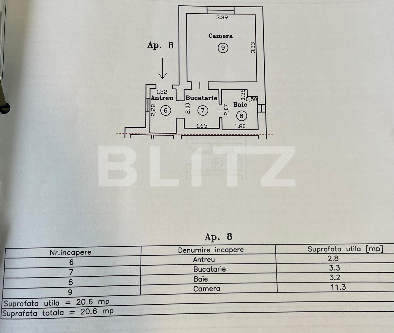 Garsoniera, 21mp, Traian