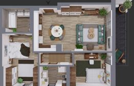 Apartament cu 3 camere, 74mp utili, Calea Torontalului 